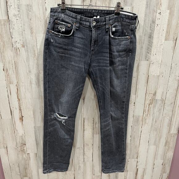 Rag & Bone Dre Low Rise Slim Boyfriend Ankle Jeans Abbots Womens Size 26 - Picture 1 of 9